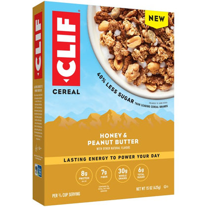 CLIF, Honey & Peanut Butter Cereal, 15 oz