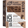 IQBAR Brain and Body Keto Protein Bars - Chocolate Sea Salt Keto Bars - 12 Count Energy Bars