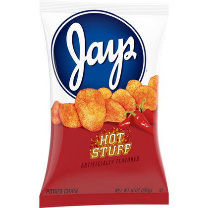 Jays Potato Chips, Hot Stuff, Bolsa de 10 oz