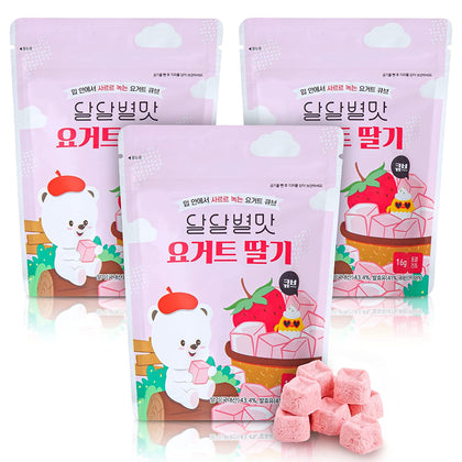 Jeollanamdo Foods - Yogurt Snack Cubes with Strawberry (3)
