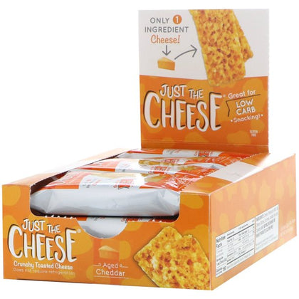 Just The CheeseAged Cheddar Bars, 12 Bars, 0.8 oz (22 g)