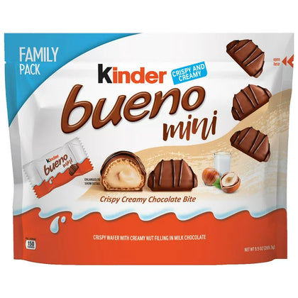 Kinder Bueno Mini Crispy Creamy Milk Chocolate Bites, 9.5 oz