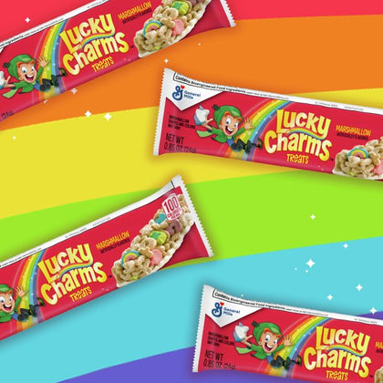 Lucky Charms Breakfast Cereal Treat Bars, Snack Bars, Value Pack, 16 Barras