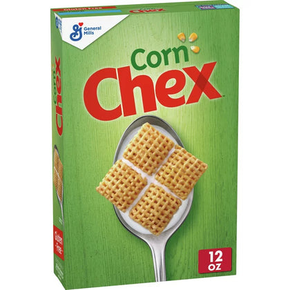 Corn Chex, Gluten Free Breakfast Cereal, 12 OZ Cereal Box