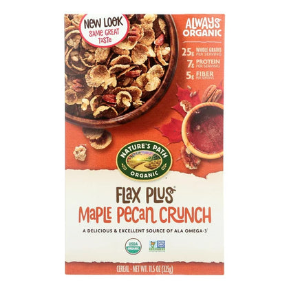Nature's Path Organic, Flax Plus, Breakfast Cereal, Maple Pecan Crunch, 11.5 oz