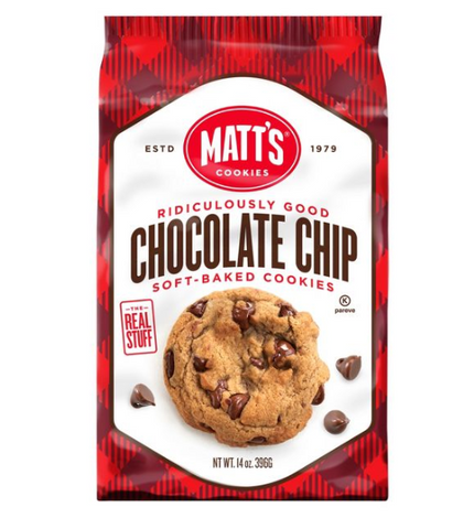 Matt's Real Chocolate Chip Cookies - 14oz