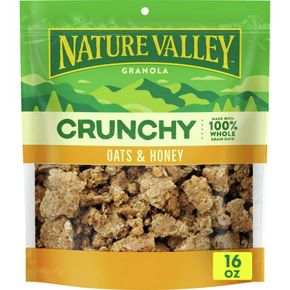 Nature Valley Oats & Honey Big & Crunchy Granola Breakfast Cereal, 16 oz.