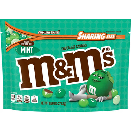 M&M's Dark Chocolate Mint Candy, Sharing Size - 9.6 oz