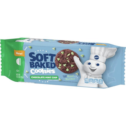 Pillsbury Soft Baked Cookies, Chocolate Mint Chip, 18 galletas