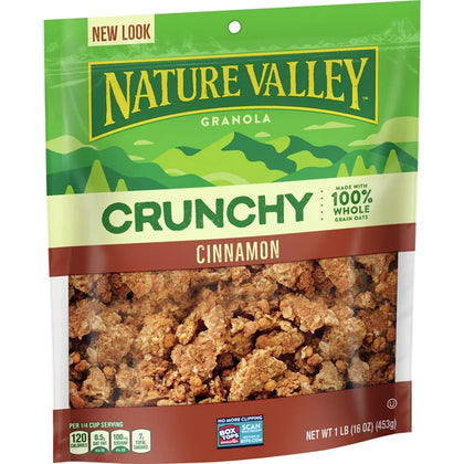 Nature Valley Cinnamon Big & Crunchy Granola Breakfast Cereal, 16 oz.