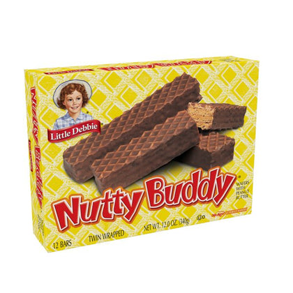 Little Debbie Nutty Buddy Wafer Bars, 12 ct, 12.0 oz