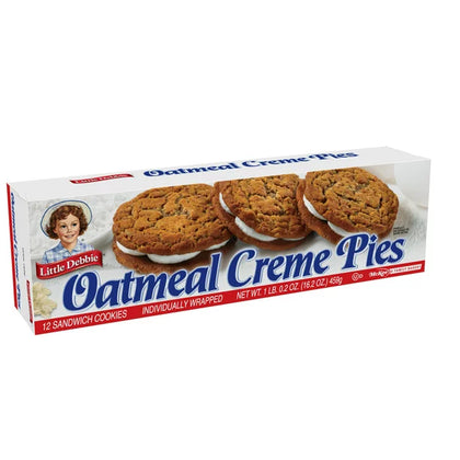 Little Debbie Oatmeal Creme Pies, 12 ct, 16.2 oz