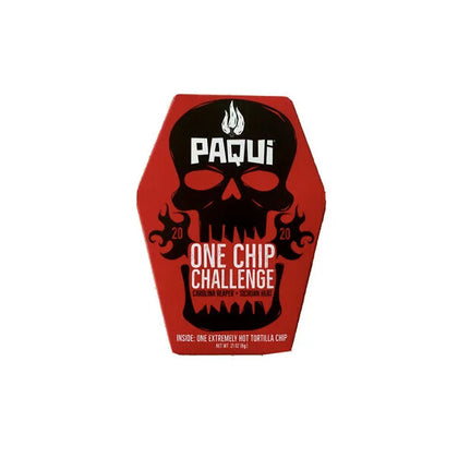 2020 Paqui One Chip Challenge Carolina Reaper + Sichuan Heat Madness Tortilla Chip