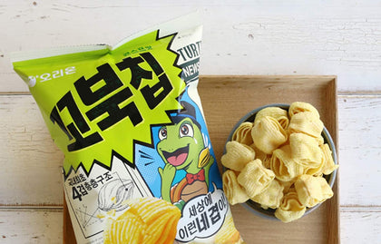 Orion Korean Snack TURTLE CHIPS (Paquete de 7)