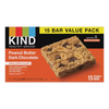 KIND Bars, Peanut Butter Dark Chocolate Healthy Grain Bar, Gluten free, 1. 2 oz, 15 Snack Bars