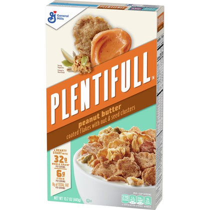 Plentifull Breakfast Cereal, Peanut Butter, 15.7oz