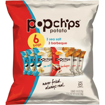 Popchips Variety Pack, 0.8 oz, Cont. 6