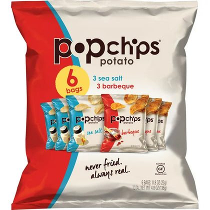Popchips Variety Pack, 0.8 oz, Cont. 6