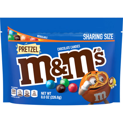 M&M's Pretzel Milk Chocolate Candy, Sharing Size - Bolsa de 8 oz