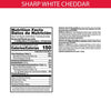 Pringles Potato Crisps Chips, Sharp White Cheddar, Lata de 4.8 Oz