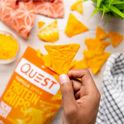 Quest Tortilla Style Protein Chips, Nacho Cheese, 1.1oz, Cont. 4