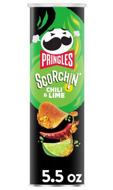 Pringles Scorchin' Hot Chili & Lime Potato Crisps Chips - 5.5oz