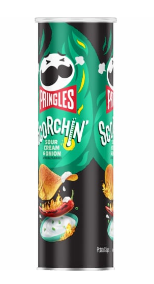 Pringles Potato Crisps Chips Sour Cream and Onion