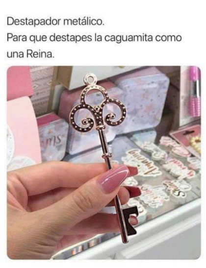 DESTAPADOR REINA EN FORMA DE LLAVE