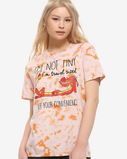 Mulan Camisa Estilo Tie-Dye Mushu