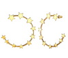 Aretes De Estrella Hoops