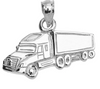 Collar Trailer Camion Plateado Trailero