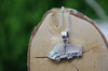 Collar Trailer Camion Plateado Trailero