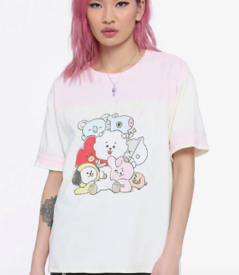 Camisa BT21 Pasteles