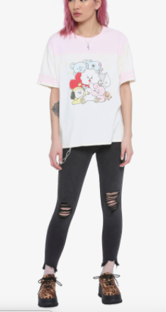 Camisa BT21 Pasteles