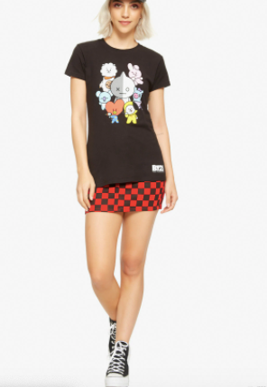 BT21 Bts Camisa Negra Personajes