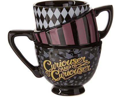 Alicia Pais De Las Maravillas Taza 3 Tazas Color Negro