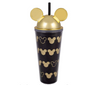 Mickey Mouse Termo Negro y Dorado Disney