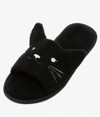 Pantunflas Gatito Negras Gato