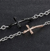 Set De Brazaletes Para Pareja Cruz Brazalete Pulsera Cruz