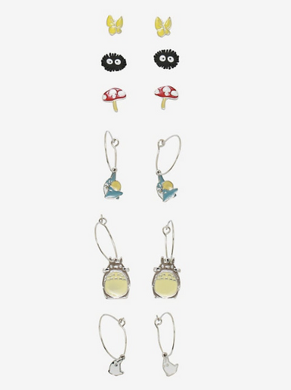 Estudio Ghibli Set de Aretes My Neighbor Totoro