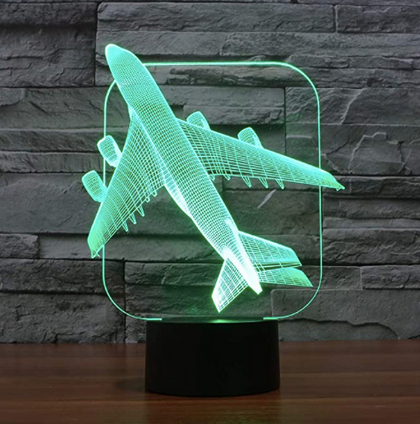 Avion Lampara Holografica