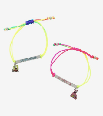Bob Esponja Set de Pareja Pulseras