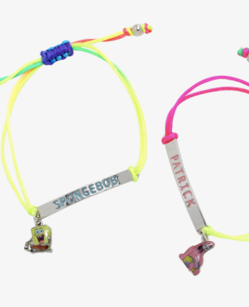 Bob Esponja Set de Pareja Pulseras
