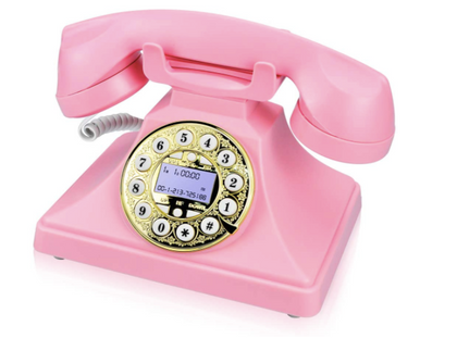 Telefono Retro Vintage Escritorio Con Pantalla Led