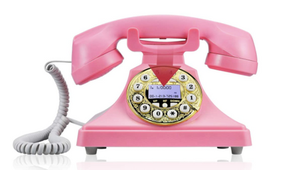 Telefono Retro Vintage Escritorio Con Pantalla Led