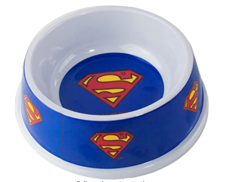Superman Bowl Para Mascota Comida