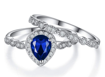 Anillo Compromiso Ever Faith Azul