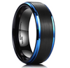 Anillo Azul Negro Tungsten