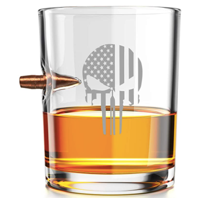 The Punisher Vaso Cristal Bala Whisky