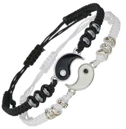 Set De Pulseras Yin Yang Mejores Amigos